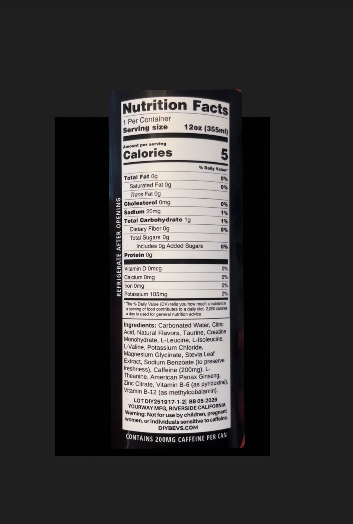 Discipline Energy Drink